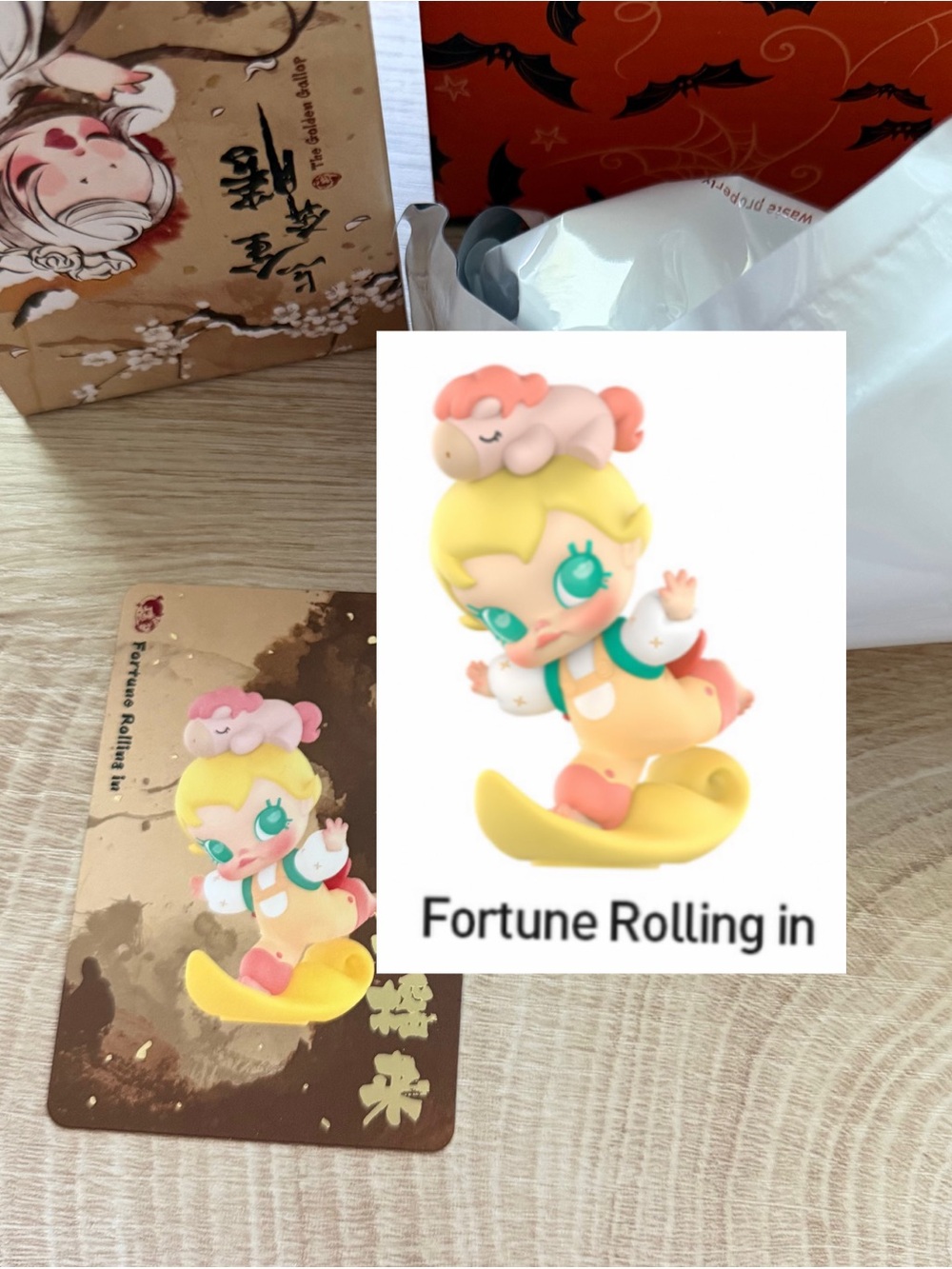 Pop Mart The Golden Gallop Baby Molly Fortune Rolling In Blind Box Figurine